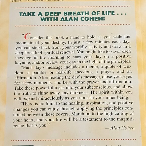 A Deep Breath of Life Daily Inspiration for Heart Centered Living by Alan Cohen - Picture 14 of 16